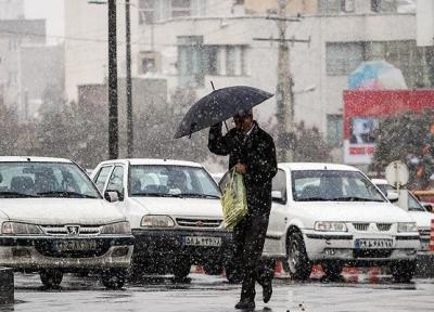 هواشناسی ایران 99، 8، 17، باران و برف 5 روزه در 14 استان