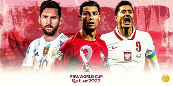 بهترین گلزنان ملی حاضر در جام جهانی؛ رونالدو و مسی یکه تاز هستند